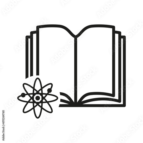 atomic education icon. Vector illustration. EPS 10.