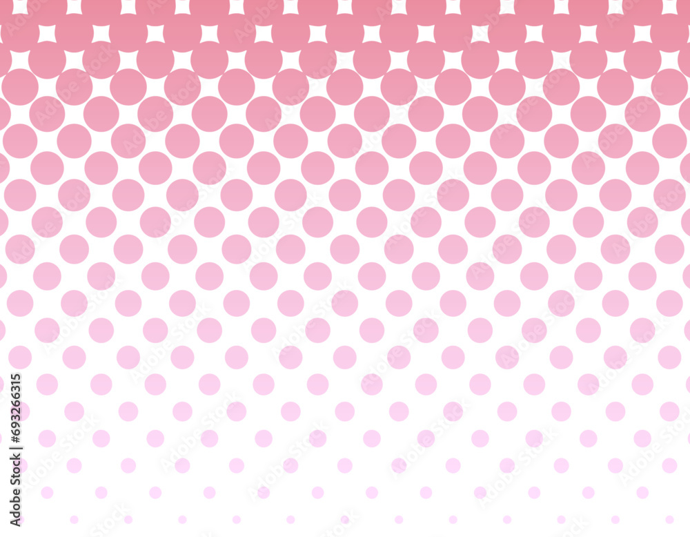 大きなハーフトン柄の背景素材　ピンク