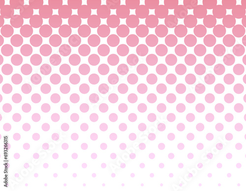 大きなハーフトン柄の背景素材 ピンク