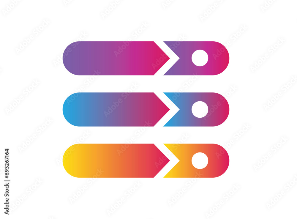 set of colorful infographic banners with numbers set of colorful infographic banners with numbers