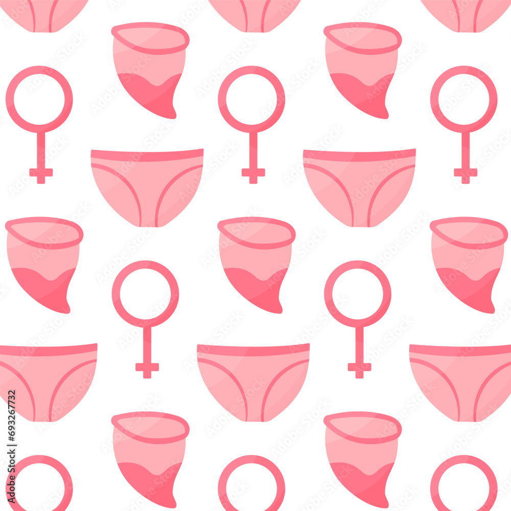 feminine hygiene panties bowl blood pattern textil - obrazy, fototapety, plakaty 