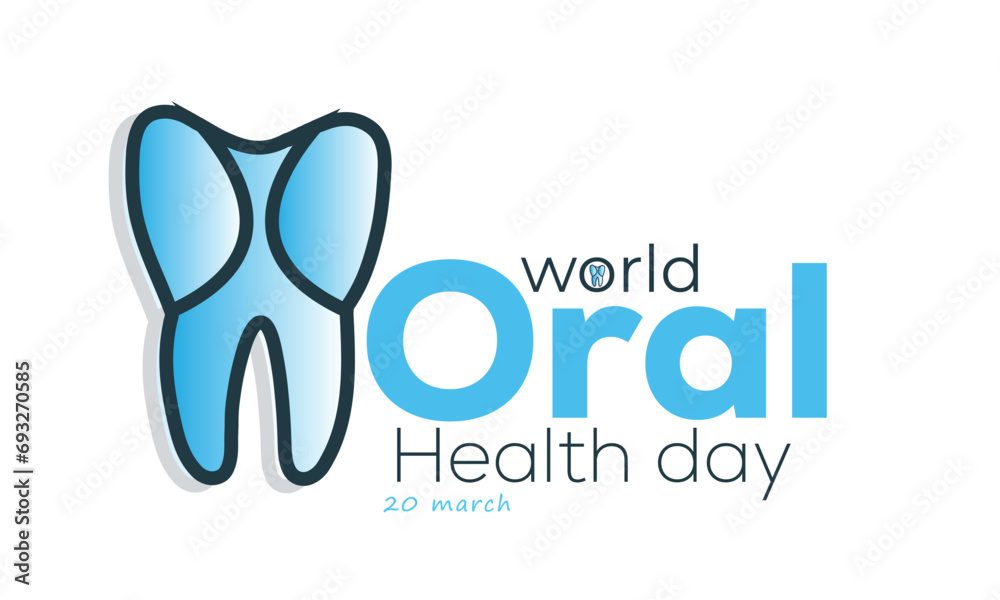 World Oral Health day. background, banner, card, poster, template. Vector illustration. World Oral Health day. background, banner, card, poster, template. Vector illustration.