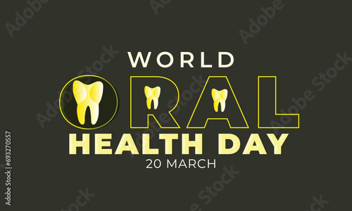 World Oral Health day. background, banner, card, poster, template. Vector illustration.