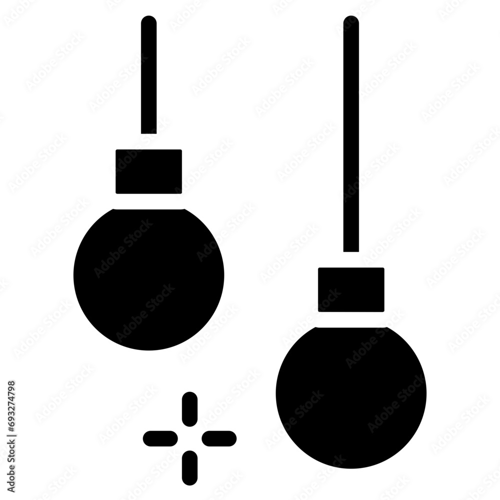 Naklejka premium light bulb party decoration