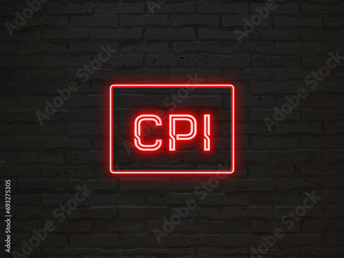 CPI のネオン文字