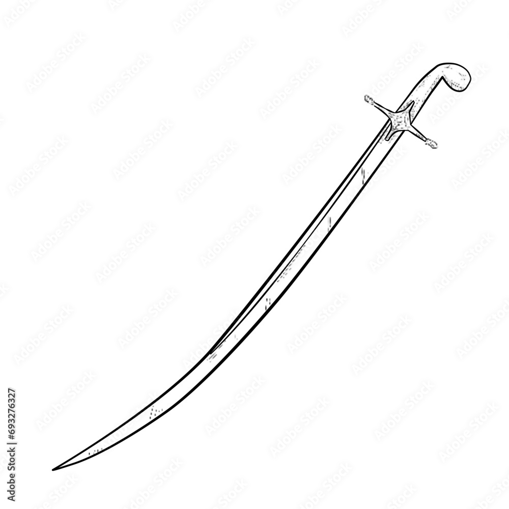 swords handdrawn illustration