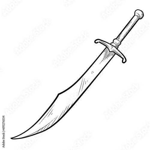 swords handdrawn illustration