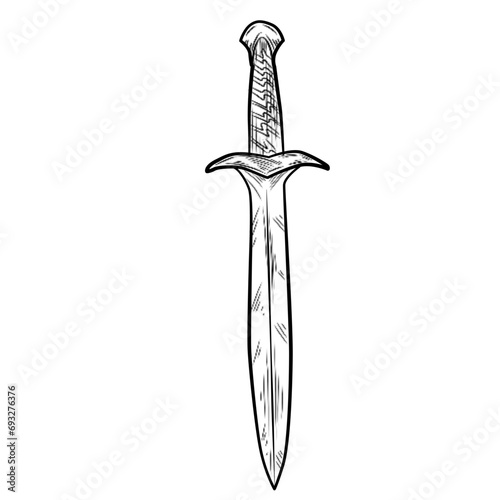 swords handdrawn illustration