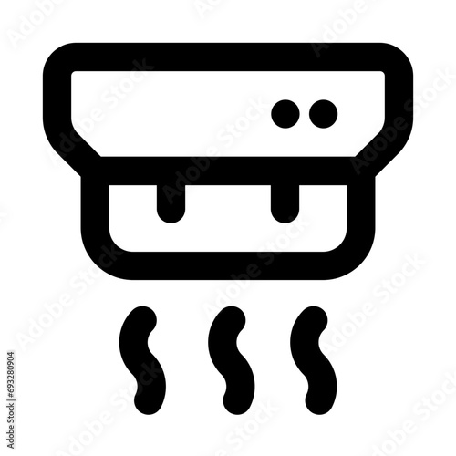 Smoke Detector Line UI Icon