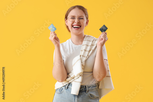 Young woman with credit car...