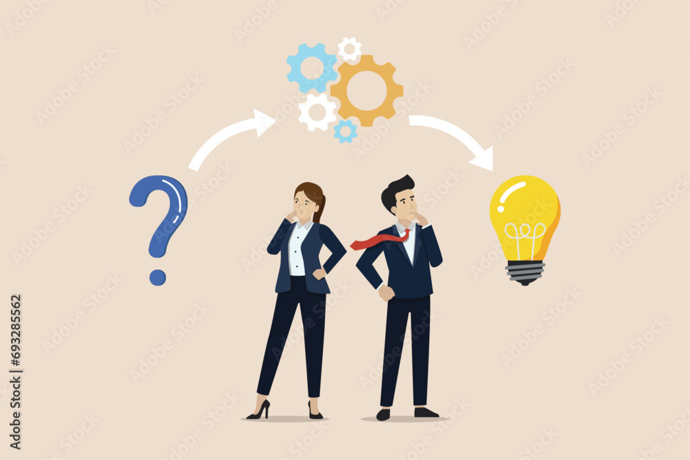 Finding business solutions to achieve targets, team discussion to find success, team of workers looking for solutions to achieve business success. Finding business solutions to achieve targets, team discussion to find success, team of workers looking for solutions to achieve business success.