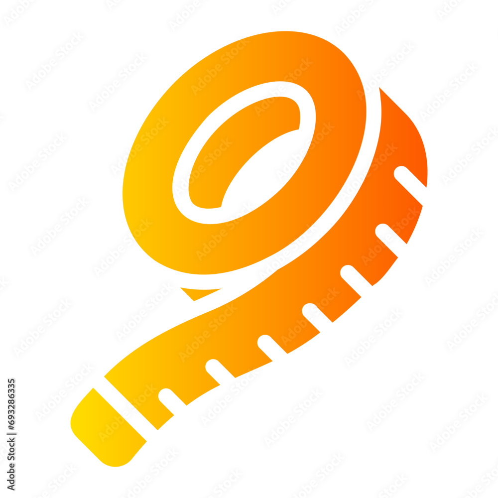 Fototapeta premium measuring tape Gradient icon