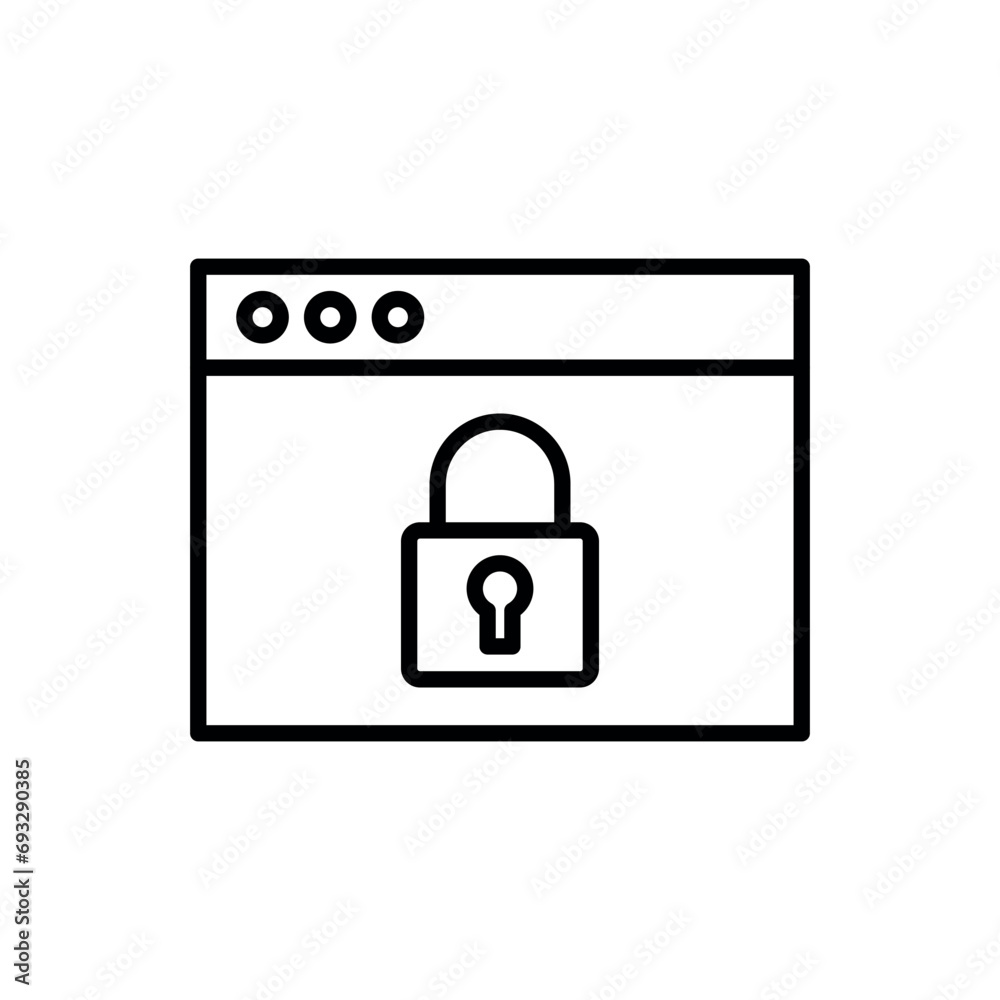 Browser password icon vector illustration. Login on isolated background. Protection sign concept. Browser password icon vector illustration. Login on isolated background. Protection sign concept.