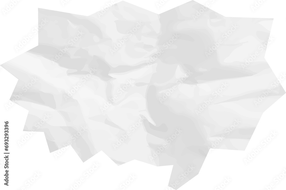 old paper speech bubble
