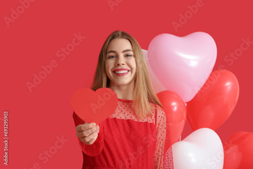 Pretty young woman with pap...