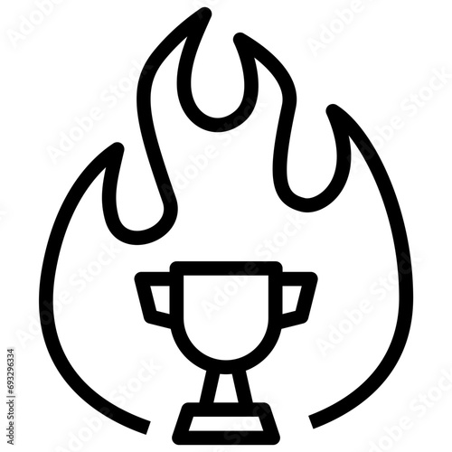 competition outline style icon