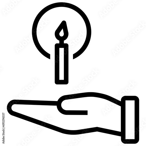 chance outline style icon