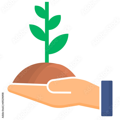 investment flat style icon