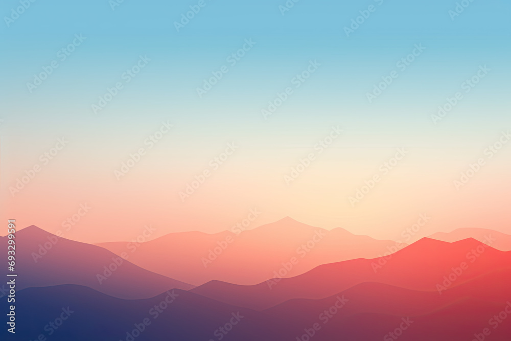 Minimalistic abstract landscape art for wallpaper