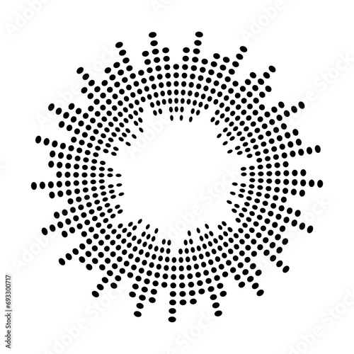 Abstract equalizer music sound wave circle vector icon symbol. logo design, round line icon, circle item, elements background, illustration