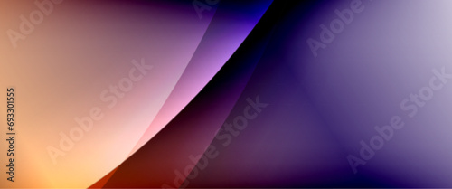 Dynamic flowing waves on gradient color background. Vector illustration For Wallpaper, Banner, Background, Card, Book Illustration, landing page