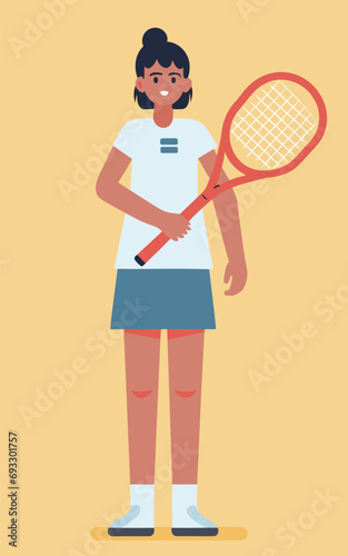 tennis player in action