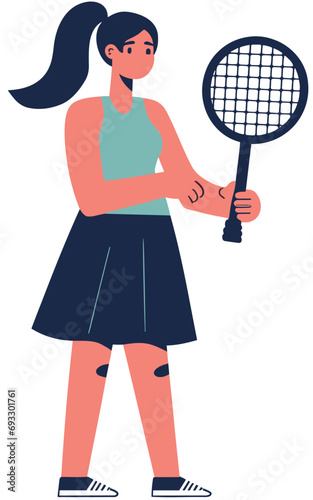 player with racket