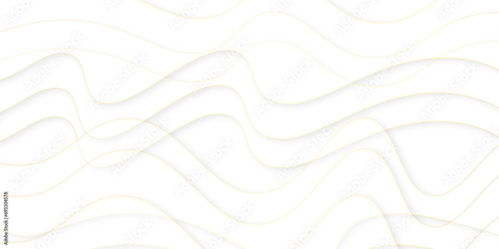 abstract white background with smooth lines,abstract white paper cut banner. Geometric layered curve line white background, modern white wavy background. - obrazy, fototapety, plakaty 