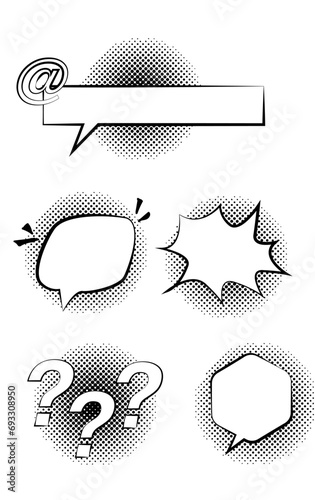 Cartoon talk bubble in comic style.