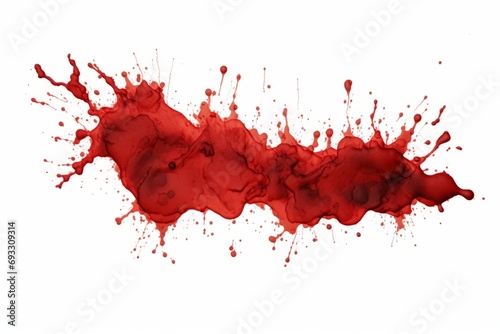 Blood stains cut out isolated photo