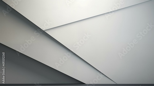 3D rendering of a white geometric background is a striking example of abstract art.