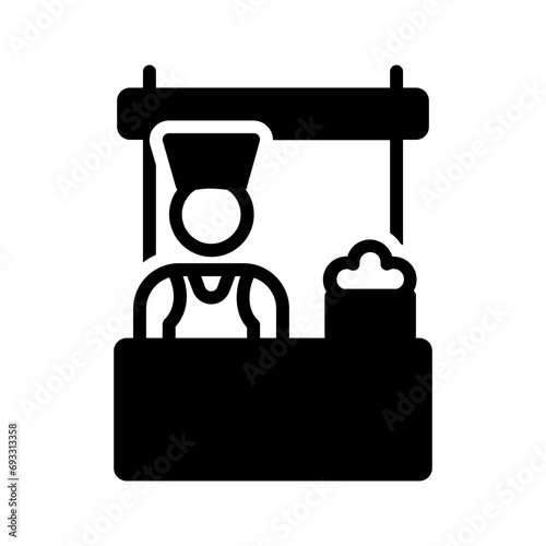 Solid black icon for Sell