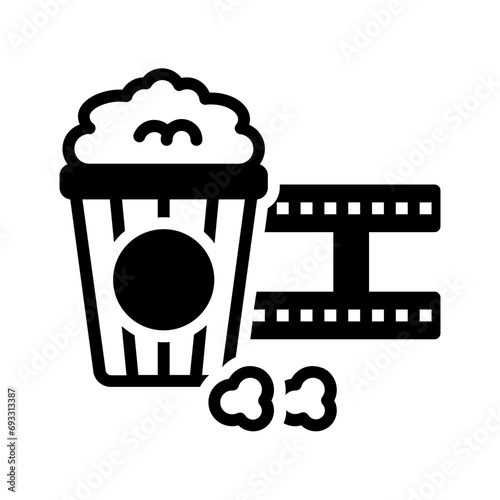 Solid black icon for Film