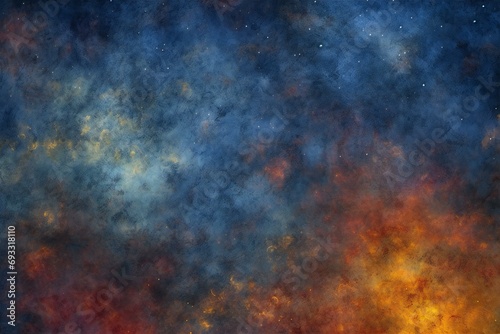 Abstract galaxy background, Fantasy fractal texture, Digital art