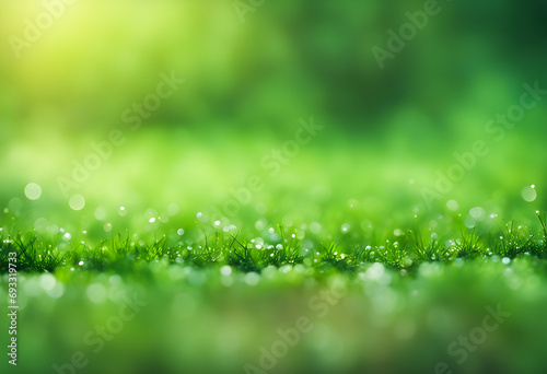 a spiritual yard lawn lush light calm green bokeh nature forest out of focus backyard grassy nature background scene photo