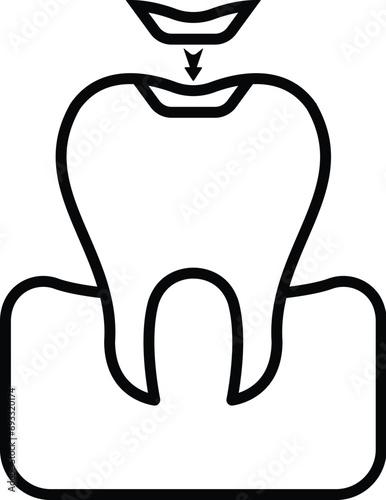 Dental, dental fillings, dentistry icon