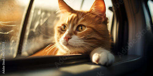 Witness the Comedy Unfold as Our Furry Friend Takes the Driver's Seat for a Joyful and Memorable Road Trip Adventure photo