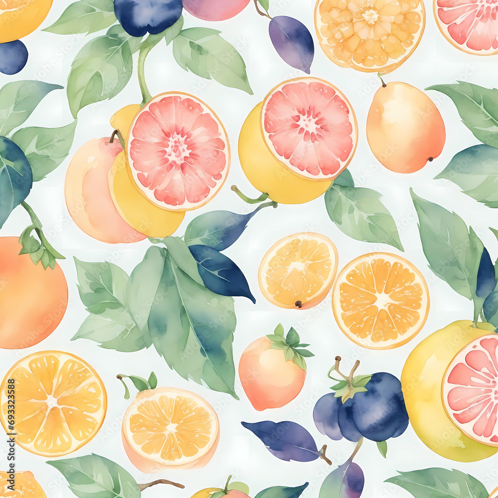 pattern with fruits pattern with fruits
