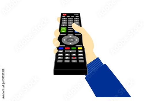 テレビのリモコンで操作する