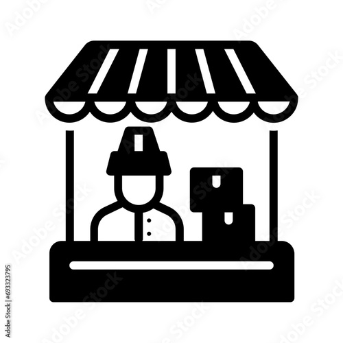 Solid black icon for Merchant