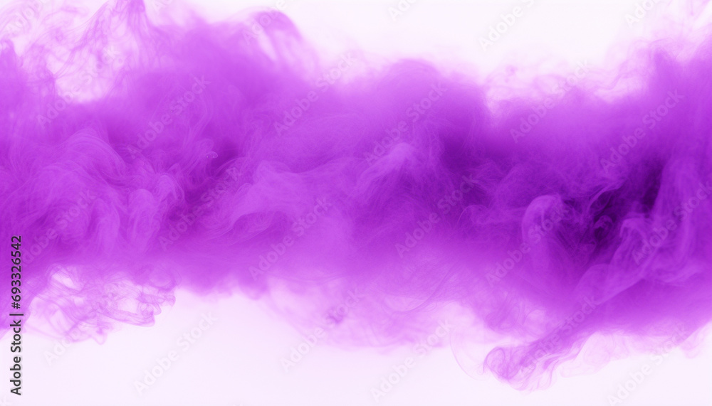 Expansive purple smoke plume against a soft background, symbolizing creativity and mystery