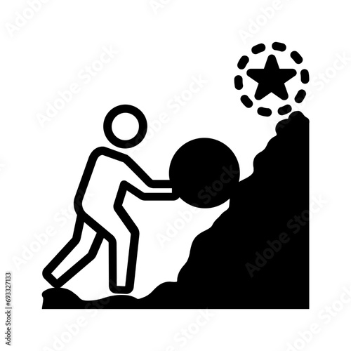 Solid black icon for Endeavor