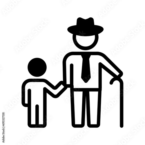 Solid black icon for Generation