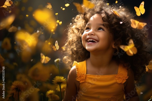Radiant Innocence: Illuminating the Joy in a Child's Portrait 