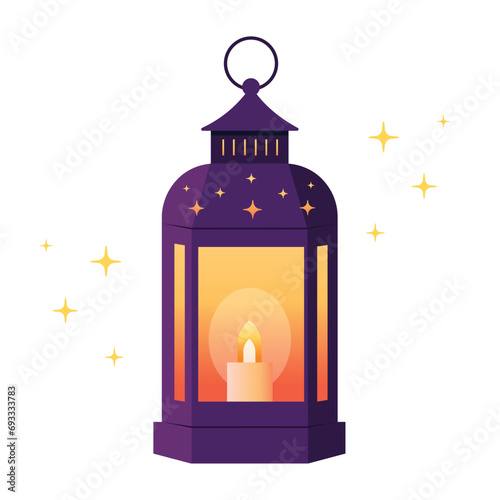 Ramadan lantern vector illustration