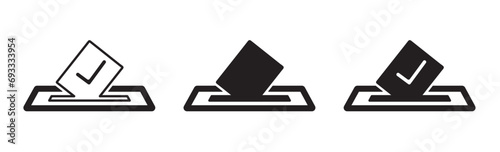 vote election paper icon symbol