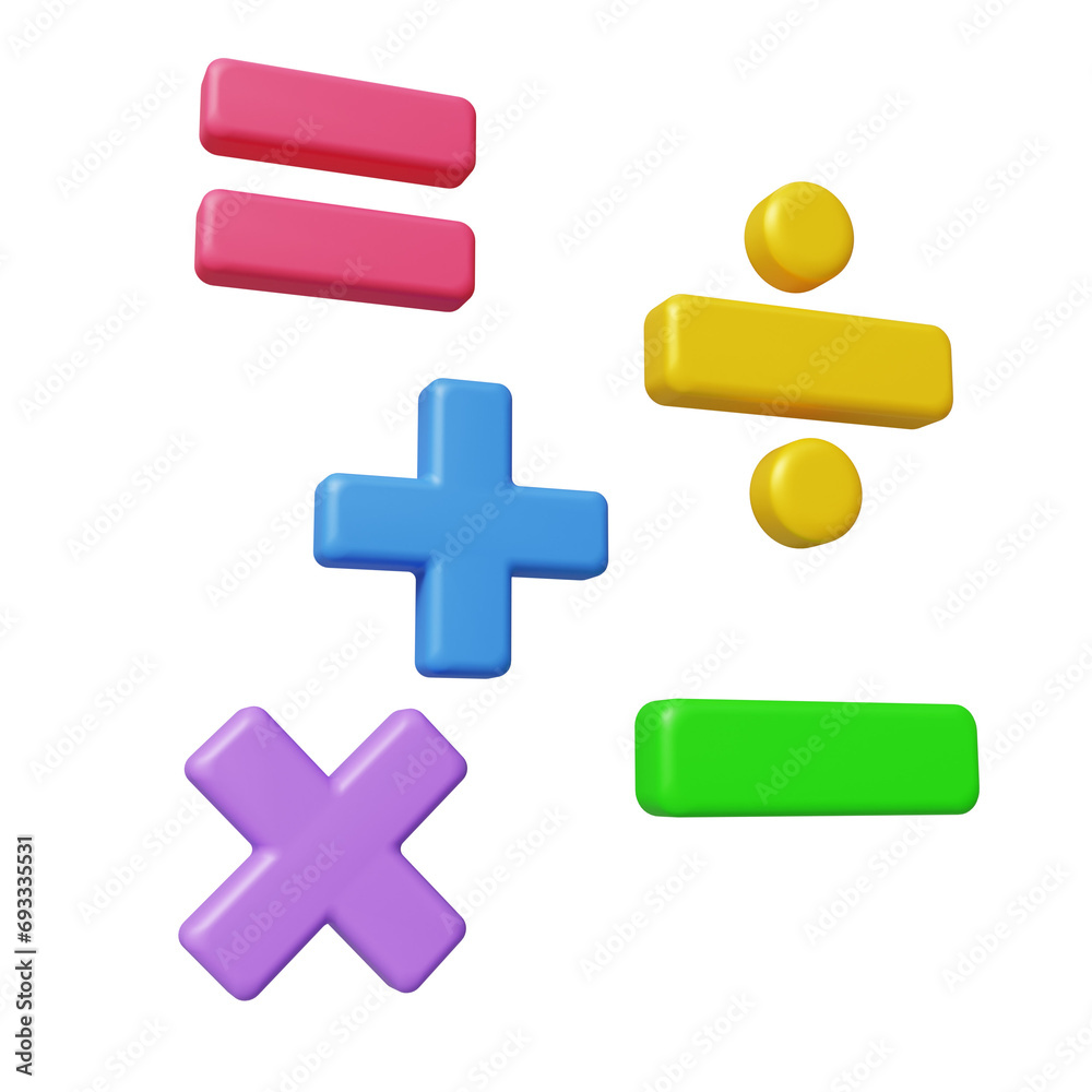 Obraz premium Basic mathematic symbol