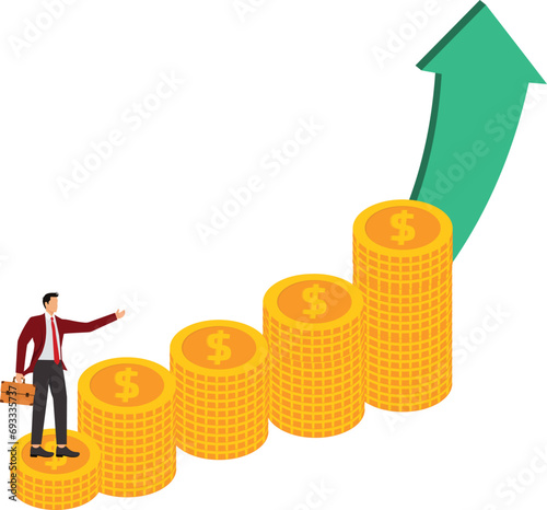 Businessman Development, Competition, Concepts, Currency, Development, Direction