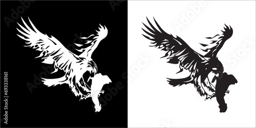 Wallpaper Mural Illustration vector graphics of eagle icon Torontodigital.ca