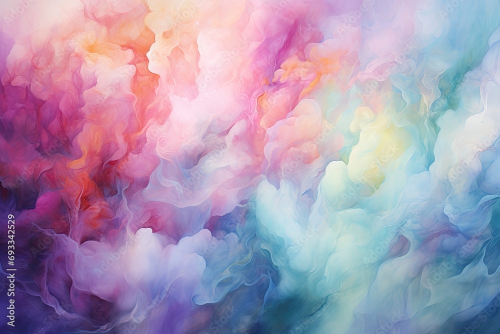 colorful painting of a cloudy sky